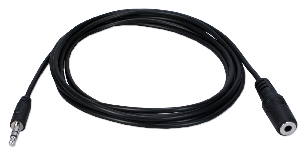 QVS 6ft 3.5mm Mini-Stereo Male to Female Speaker Extension Cable