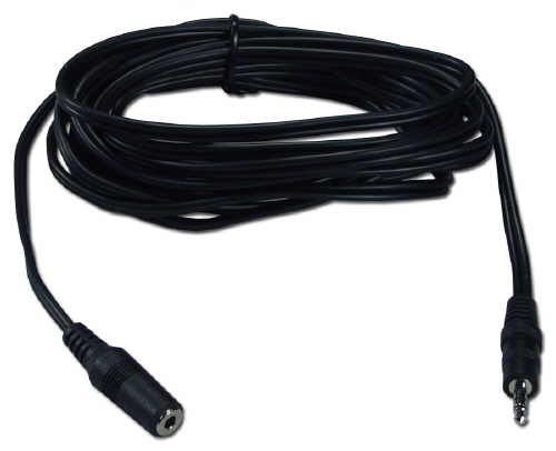 QVS 15ft 3.5mm Mini-Stereo Male to Female Speaker Extension Cable