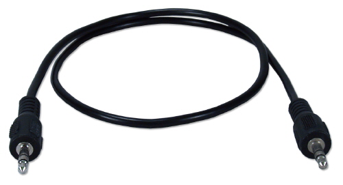 QVS 2ft 3.5mm Mini-Stereo Male to Male Speaker Cable