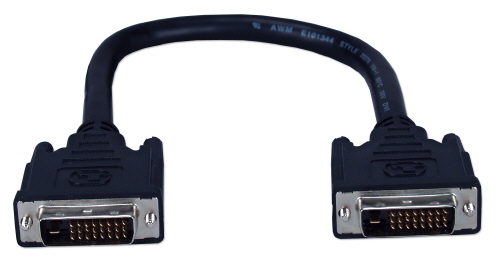 QVS 1ft Premium DVI Male to Male Digital Flat Panel Cable