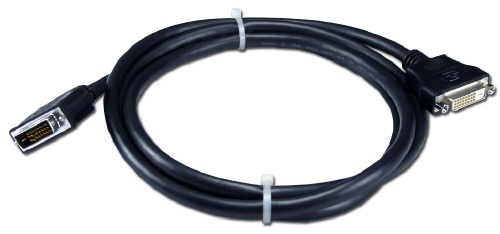 QVS 6ft Premium DVI Male to Female Digital Flat Panel Extension Cable