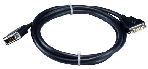 QVS 10ft Premium DVI Male to Female Digital Flat Panel Extension Cable