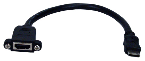 QVS 10" HDMI v1.3 Female to Mini-HDMI Male Digital A/V HD Camera Conversion Cable