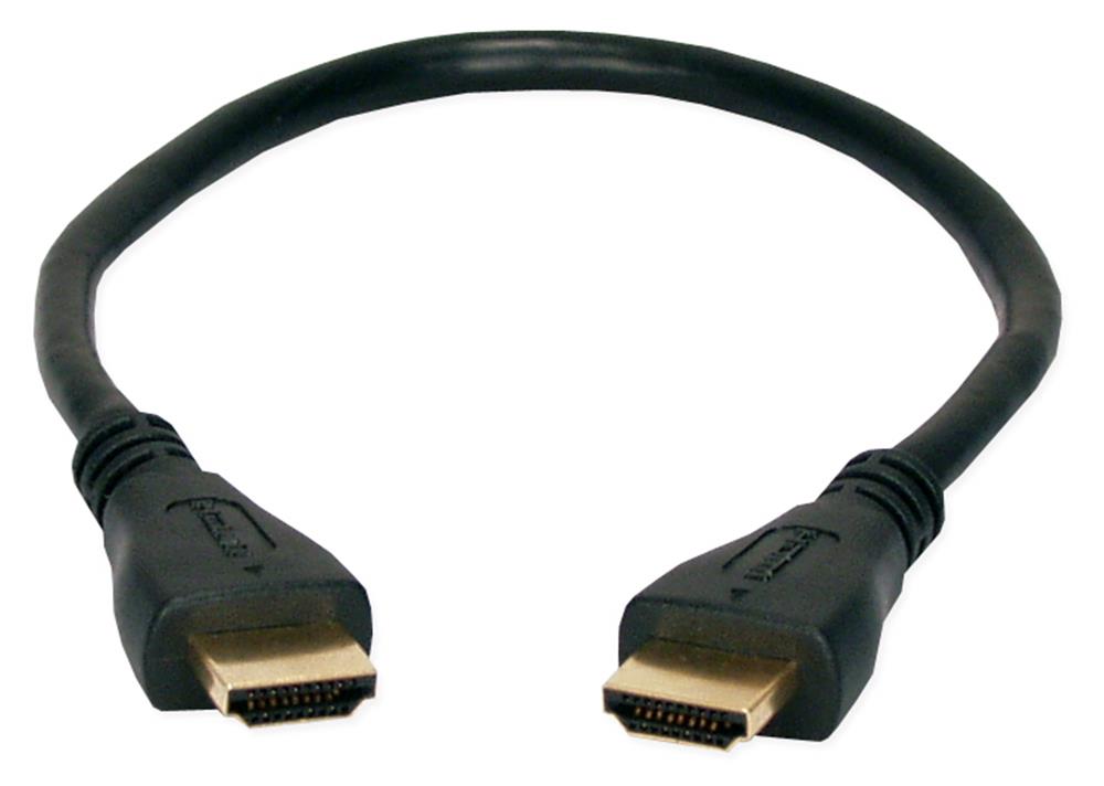 QVS .5M FullHD HDMI 1.3 720p/1080p HDTV Digital A/V Gold Cable
