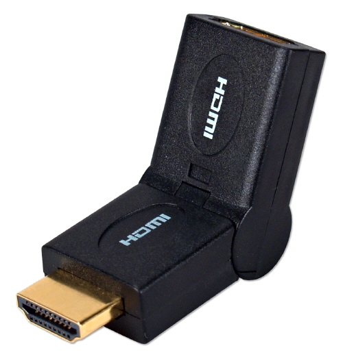 QVS FullHD HDMI 1.3 720p/1080p HDTV Male to Female PortSaver Swivel Adapter