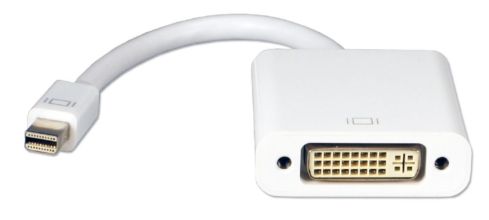QVS Mini-DisplayPort Male to DVI-D Female Digital Video Adapter