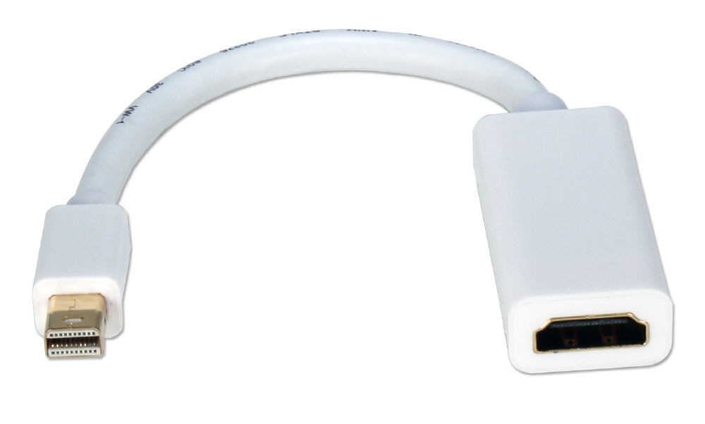 QVS Mini DisplayPort Male to HDMI Female Digital Video Adapter
