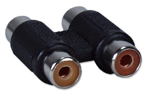 QVS Dual-RCA Female to Female Coupler