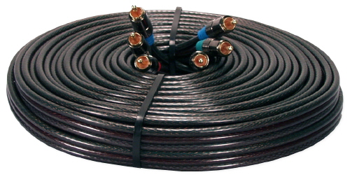 QVS 35ft HDTV Triple-RCA Premium Component Video Combo Cable